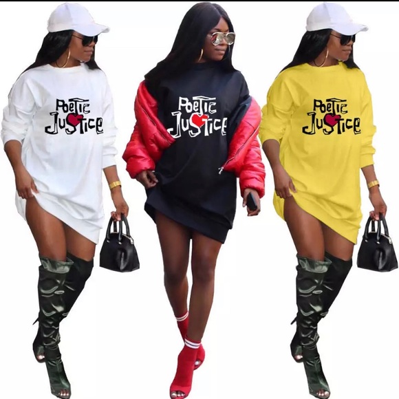 Poetic justice sweatshirt dress hotsell
